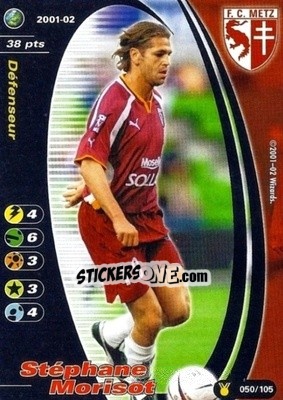 Figurina Stephane Morisot - Football Champions France 2001-2002 n. u50 - Wizards of The Coast