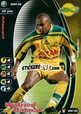 Sticker Wilfried Dalmat - Football Champions France 2001-2002 n. u56 - Wizards of The Coast