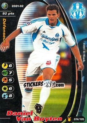 Sticker Daniel Van Buyten - Football Champions France 2001-2002 n. u74 - Wizards of The Coast