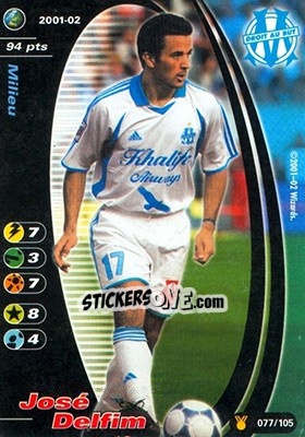 Sticker Andre Luiz Moriera - Football Champions France 2001-2002 - Wizards of The Coast