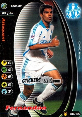 Figurina Fernandao - Football Champions France 2001-2002 n. u80 - Wizards of The Coast