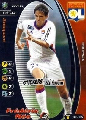 Sticker Frederic Nee - Football Champions France 2001-2002 n. u86 - Wizards of The Coast