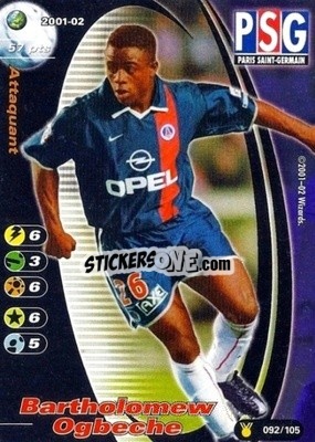 Sticker Alex - Football Champions France 2001-2002 n. u92 - Wizards of The Coast