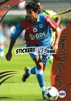 Sticker Juan Eduardo Eluchans - FOOT 2008-2009 Trading Cards n. 16 - Panini