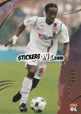 Sticker Sidney Govou - FOOT 2008-2009 Trading Cards n. 54 - Panini