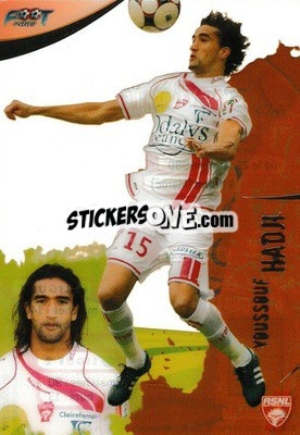 Sticker Youssouf Hadji - FOOT 2008-2009 Trading Cards - Panini