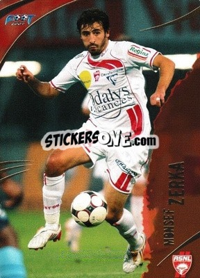 Figurina Monsef Zerka - FOOT 2008-2009 Trading Cards - Panini