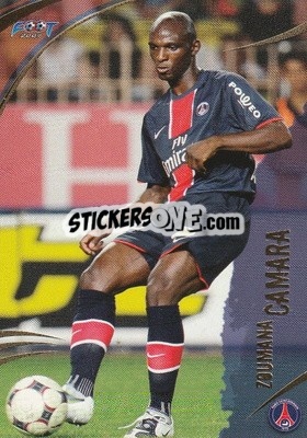 Sticker Zoumana Camara - FOOT 2008-2009 Trading Cards n. 86 - Panini