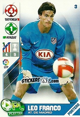 Sticker Leo Franco - Play Liga 2007-2008 n. 3 - Panini