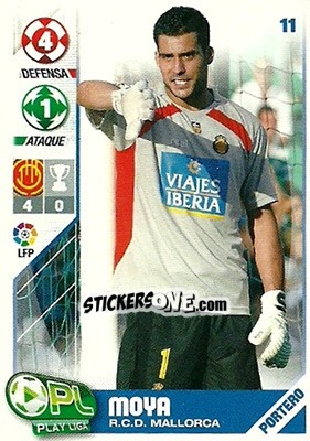 Sticker Moyá - Play Liga 2007-2008 n. 11 - Panini