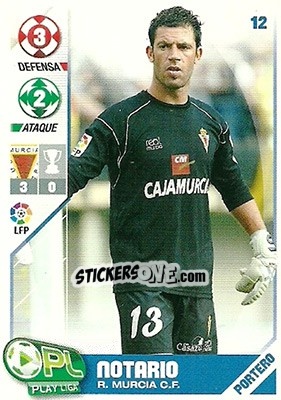 Sticker Notario - Play Liga 2007-2008 n. 12 - Panini