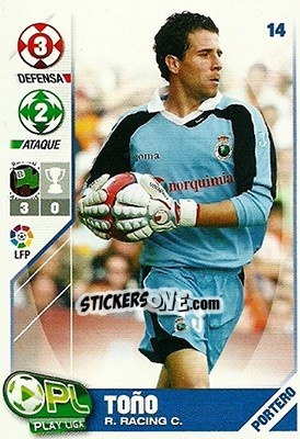 Sticker Toño - Play Liga 2007-2008 n. 14 - Panini