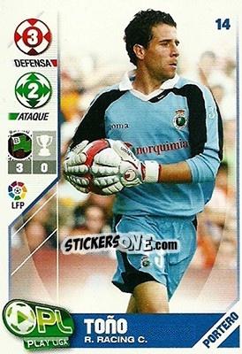 Figurina Toño - Play Liga 2007-2008 - Panini