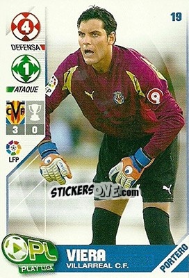 Sticker Viera - Play Liga 2007-2008 n. 19 - Panini