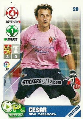Cromo César Sanchez - Play Liga 2007-2008 n. 20 - Panini