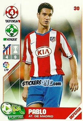 Sticker Pablo - Play Liga 2007-2008 n. 30 - Panini