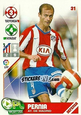 Figurina Pernía - Play Liga 2007-2008 - Panini