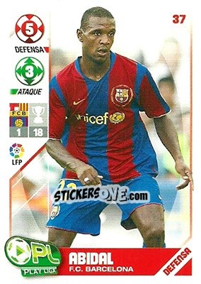 Sticker Abidal - Play Liga 2007-2008 n. 37 - Panini