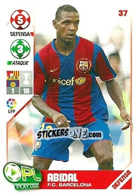 Cromo Abidal - Play Liga 2007-2008 - Panini