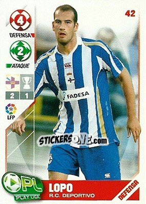 Cromo Lopo - Play Liga 2007-2008 n. 42 - Panini