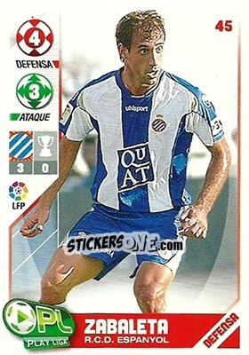 Figurina Zabaleta - Play Liga 2007-2008 - Panini