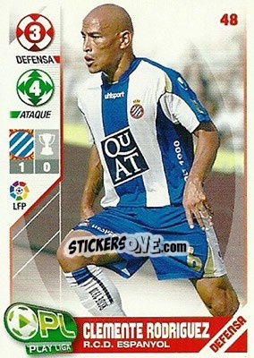 Cromo Clemente Rodríguez - Play Liga 2007-2008 n. 48 - Panini