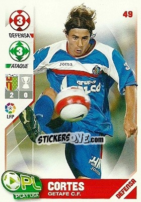 Sticker Cortés - Play Liga 2007-2008 n. 49 - Panini