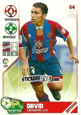 Sticker David - Play Liga 2007-2008 n. 54 - Panini
