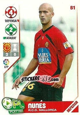 Figurina Nunes - Play Liga 2007-2008 - Panini