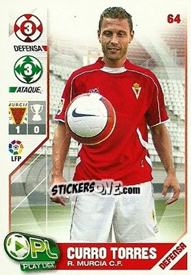 Sticker Curro Torres - Play Liga 2007-2008 - Panini
