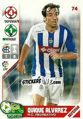 Cromo Quique Álvarez - Play Liga 2007-2008 n. 74 - Panini
