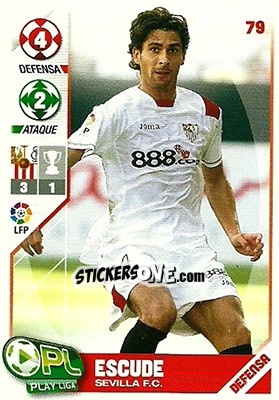 Sticker Escudé - Play Liga 2007-2008 n. 79 - Panini