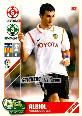 Figurina Albiol - Play Liga 2007-2008 - Panini