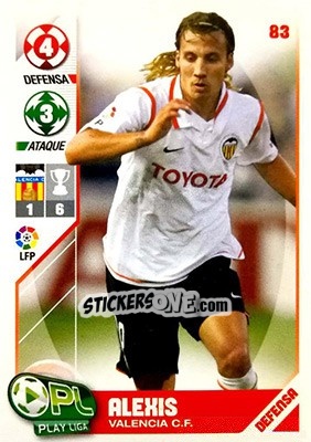 Sticker Alexis - Play Liga 2007-2008 n. 83 - Panini