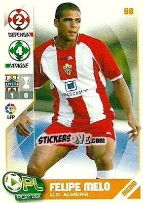Sticker Felipe Melo - Play Liga 2007-2008 - Panini