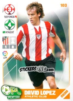 Sticker David López - Play Liga 2007-2008 - Panini