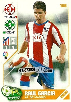 Sticker Raúl García - Play Liga 2007-2008 n. 106 - Panini