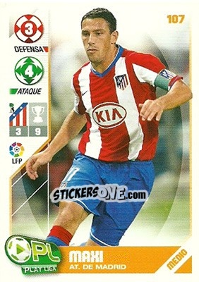 Cromo Maxi Rodriguez - Play Liga 2007-2008 - Panini