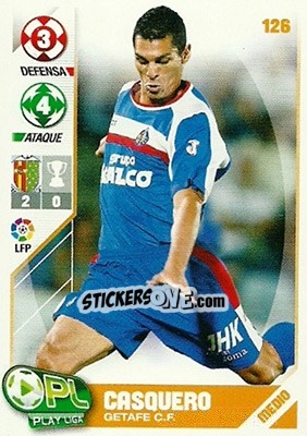 Sticker Casquero - Play Liga 2007-2008 n. 126 - Panini