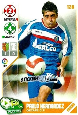 Sticker Pablo Hernández - Play Liga 2007-2008 n. 128 - Panini