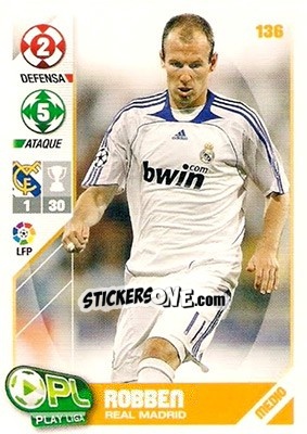 Sticker Robben - Play Liga 2007-2008 n. 136 - Panini