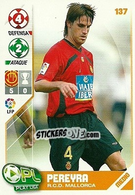 Sticker Pereyra - Play Liga 2007-2008 n. 137 - Panini