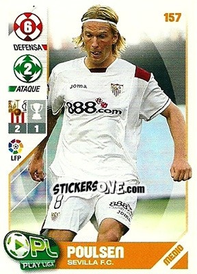 Sticker Christian Poulsen - Play Liga 2007-2008 - Panini