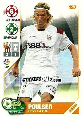 Sticker Christian Poulsen - Play Liga 2007-2008 n. 157 - Panini