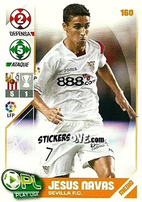 Sticker Jesús Navas - Play Liga 2007-2008 n. 160 - Panini