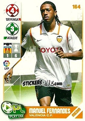 Sticker Manuel Fernandes - Play Liga 2007-2008 n. 164 - Panini