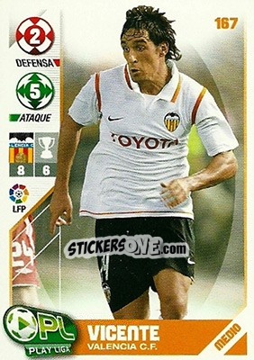 Sticker Vicente - Play Liga 2007-2008 n. 167 - Panini