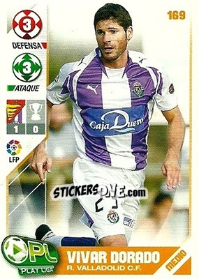 Sticker Vivar Dorado - Play Liga 2007-2008 - Panini