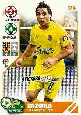 Sticker Cazorla - Play Liga 2007-2008 n. 174 - Panini