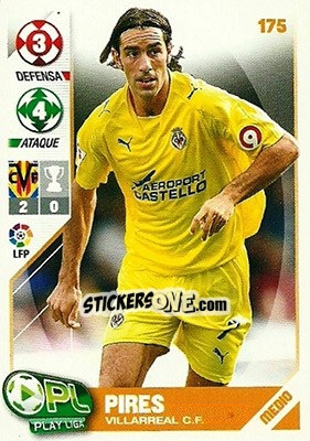 Sticker Robert Pires - Play Liga 2007-2008 n. 175 - Panini